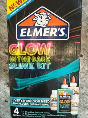 Glow in the Dark Slime Kit - Blue Glow